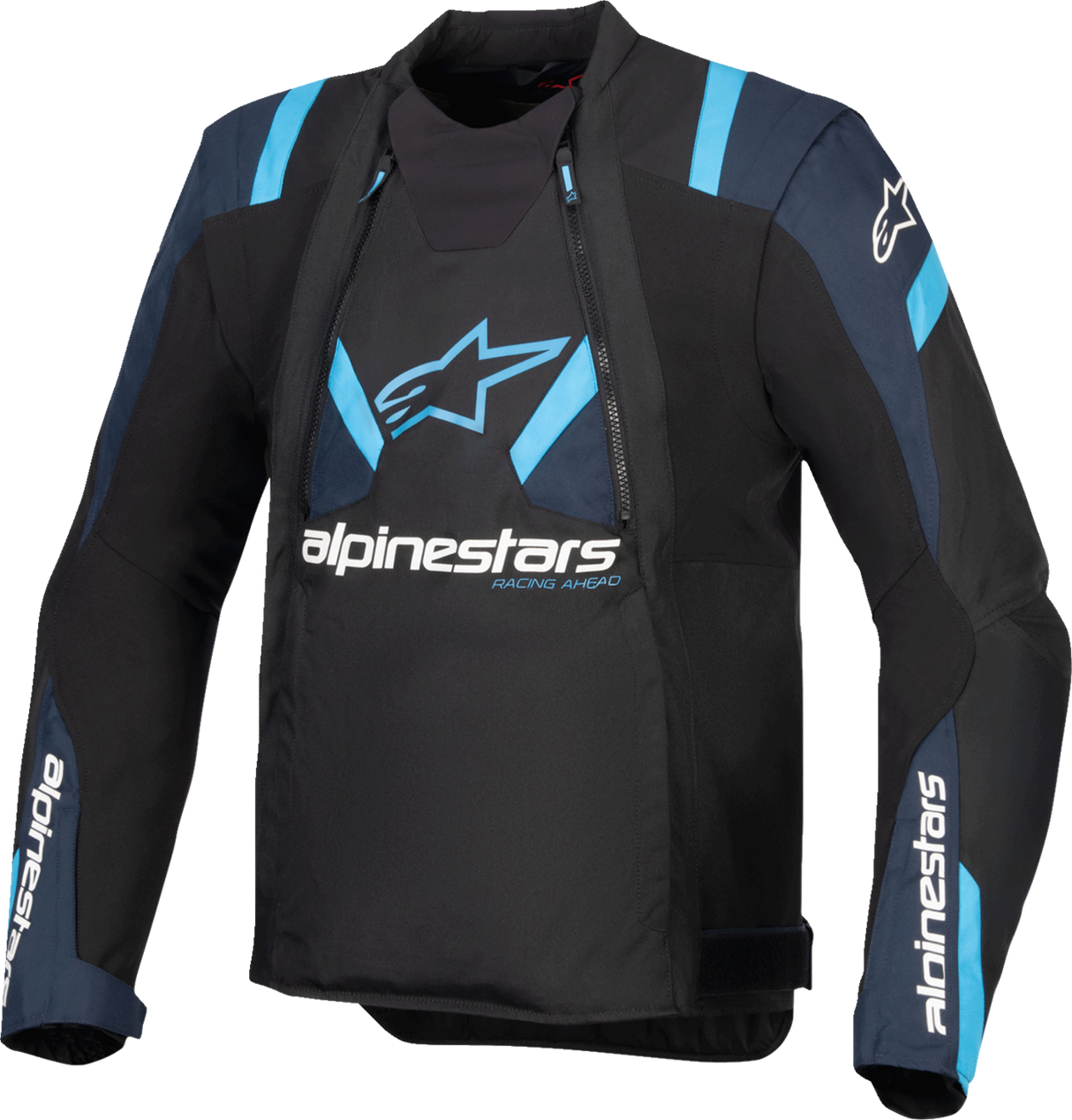 ALPINESTARS T-Stunt Air Jacket - Black/Dark Blue/Blithe Blue - Small 3301825-1386-S