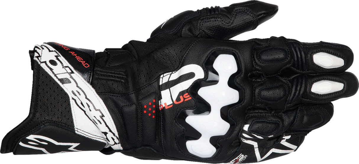 ALPINESTARS GP Plus R V3 Leather Gloves - Black/White - Small 3550825-12-S