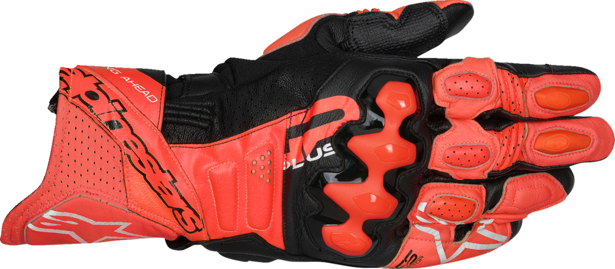 ALPINESTARS GP Plus R V3 Leather Gloves - Bright Red/Fluo Red/Black - Small 3550825-3097-S