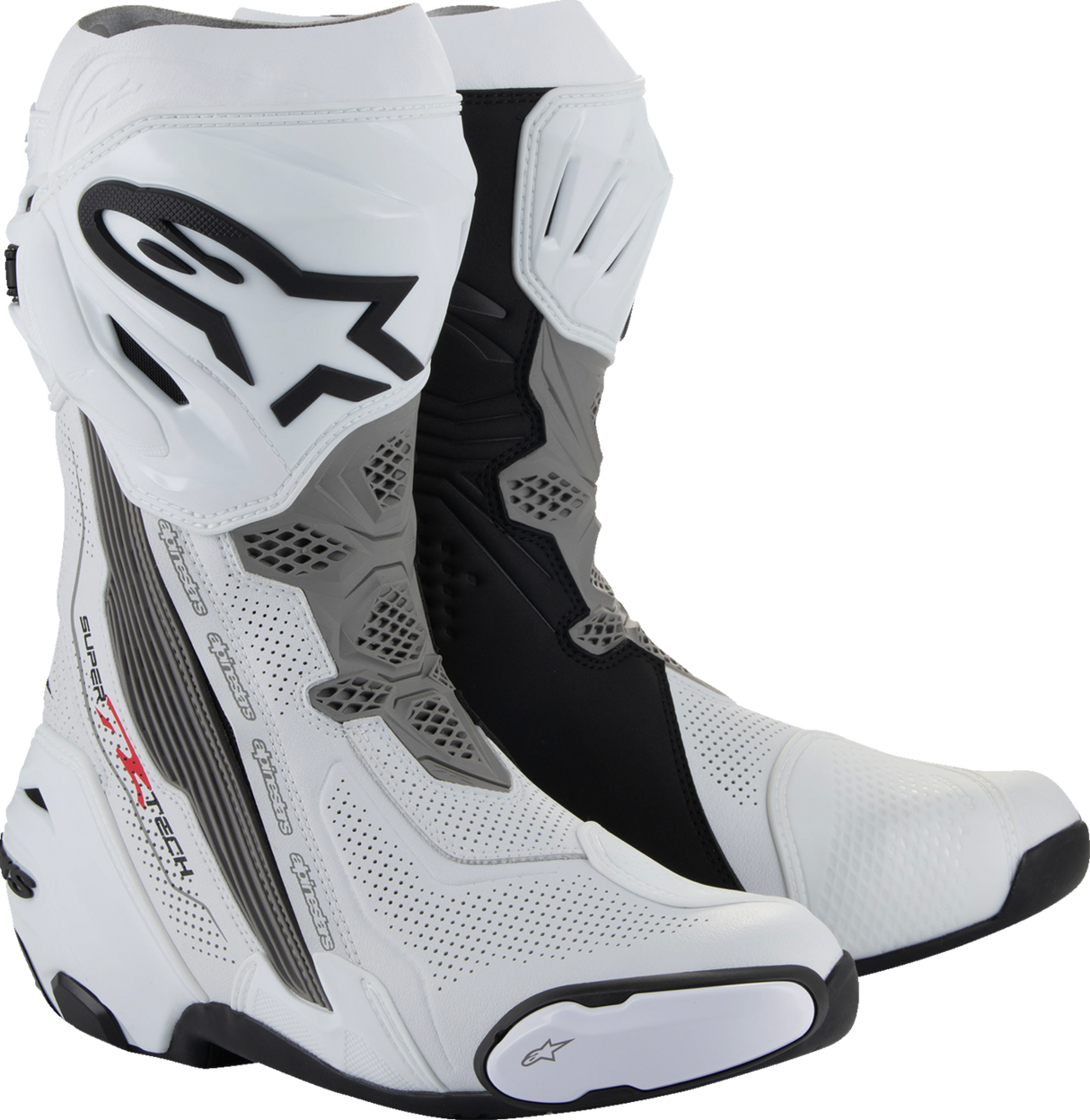 ALPINESTARS Supertech R Vented Boots - White/Gray/Black - US 4 / EU 37 2220121-2024-37