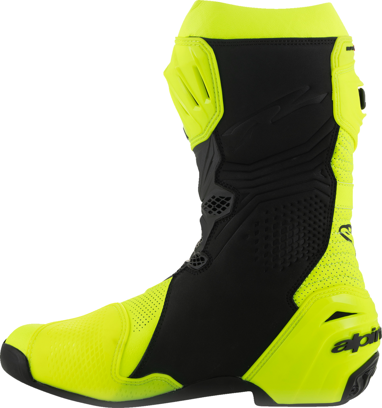 ALPINESTARS Supertech R Vented Boots - Fluorescent Yellow/Black - US 6 / EU 39 2220121-551-39