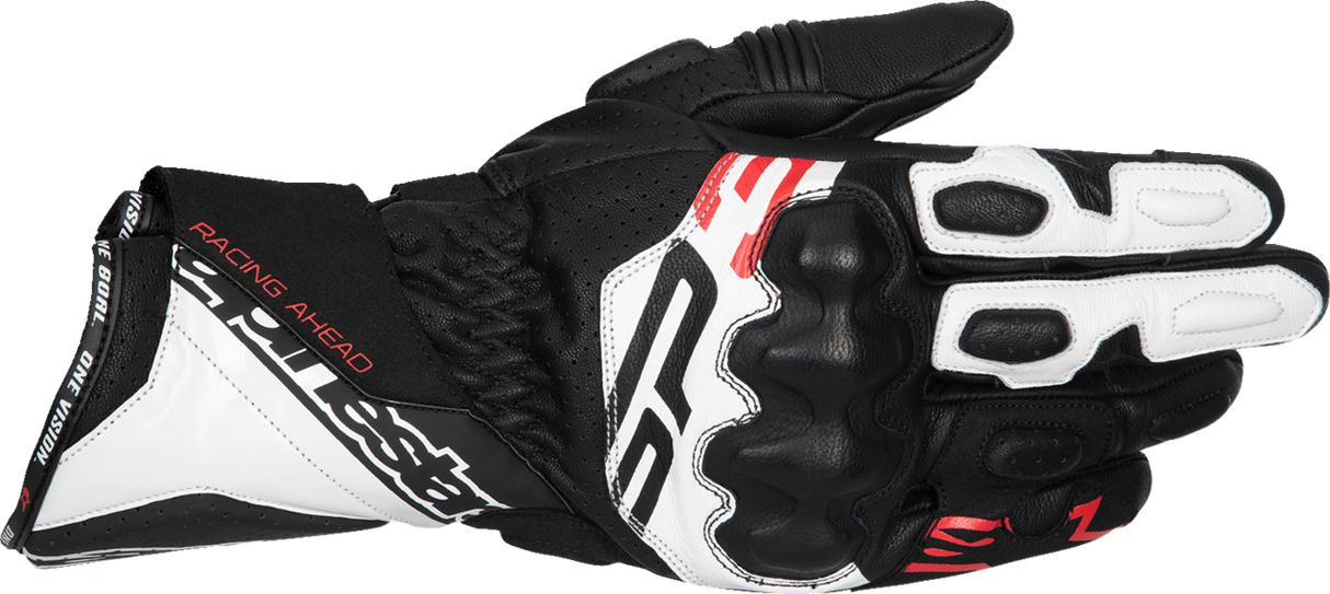 ALPINESTARS SP-3 Gloves - Black/White/Fluo Red - Small 3550925-1231-S