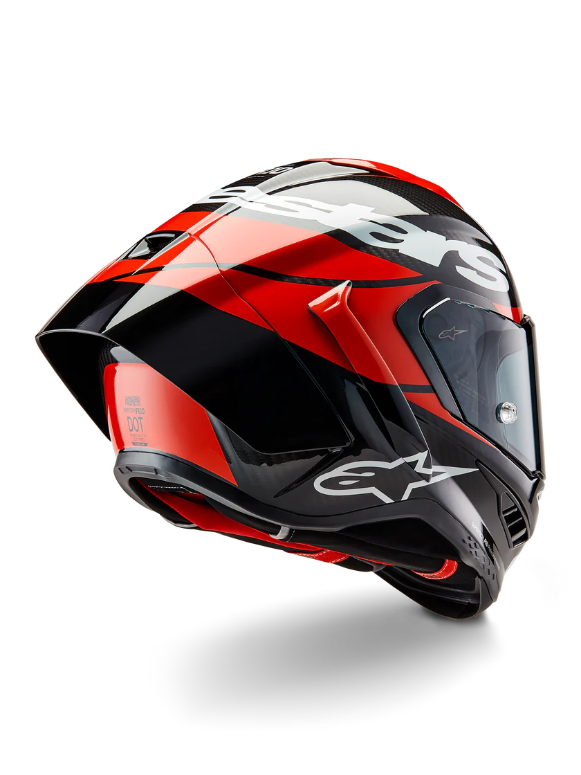 Alpinestars Supertech R10 Helmet – Element (Carbon / Red / White)