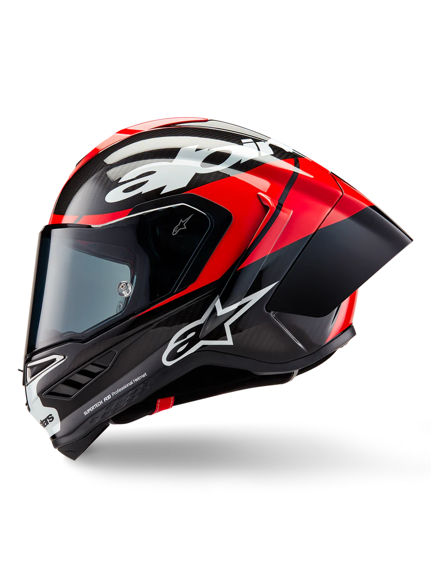 Alpinestars Supertech R10 Helmet – Element (Carbon / Red / White)