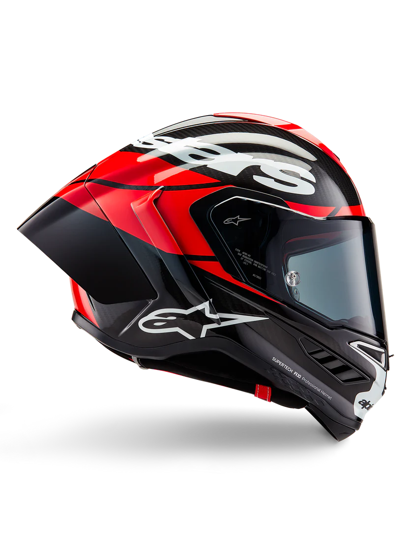 Alpinestars Supertech R10 Helmet – Element (Carbon / Red / White)