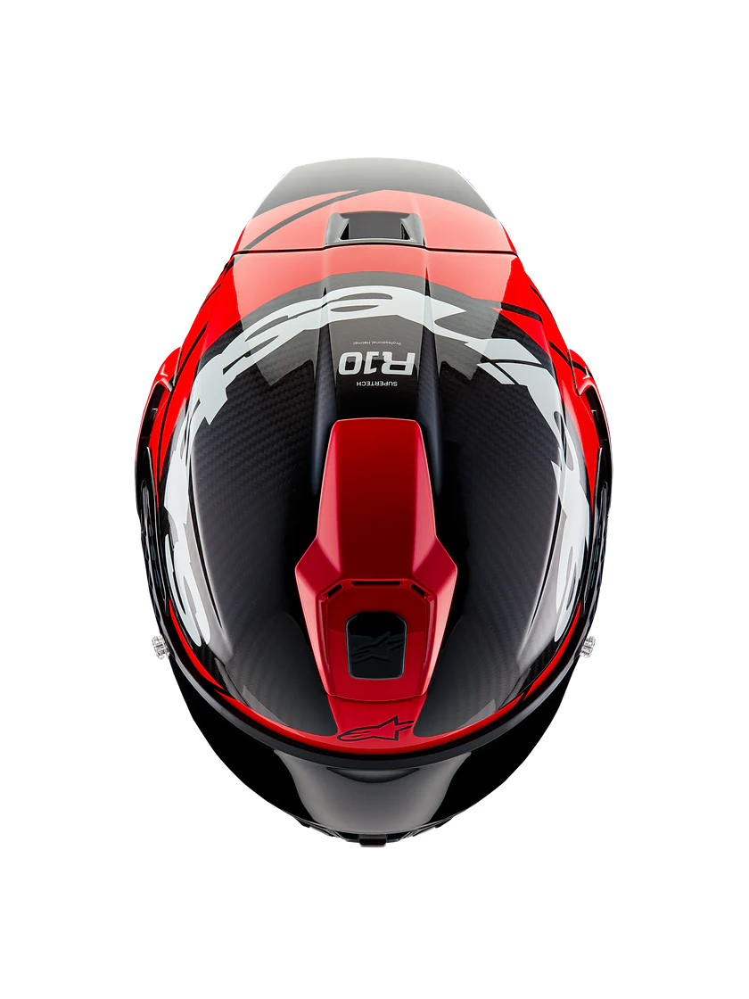 Alpinestars Supertech R10 Helmet – Element (Carbon / Red / White)