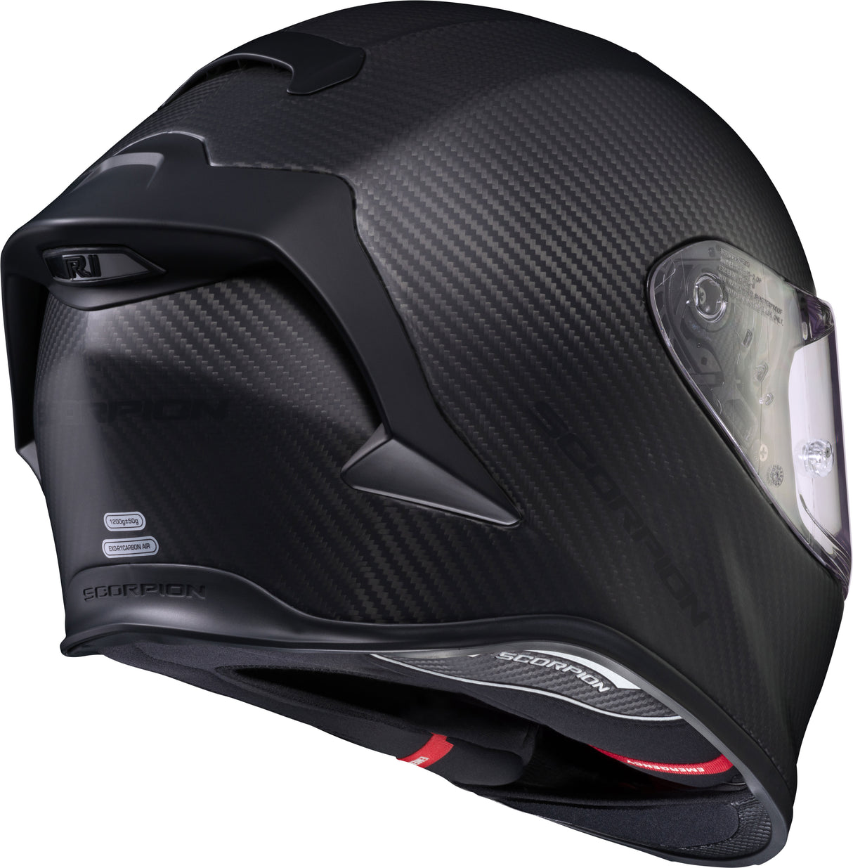 Exo R1 Air Full Face Helmet Carbon Gloss Black 2x