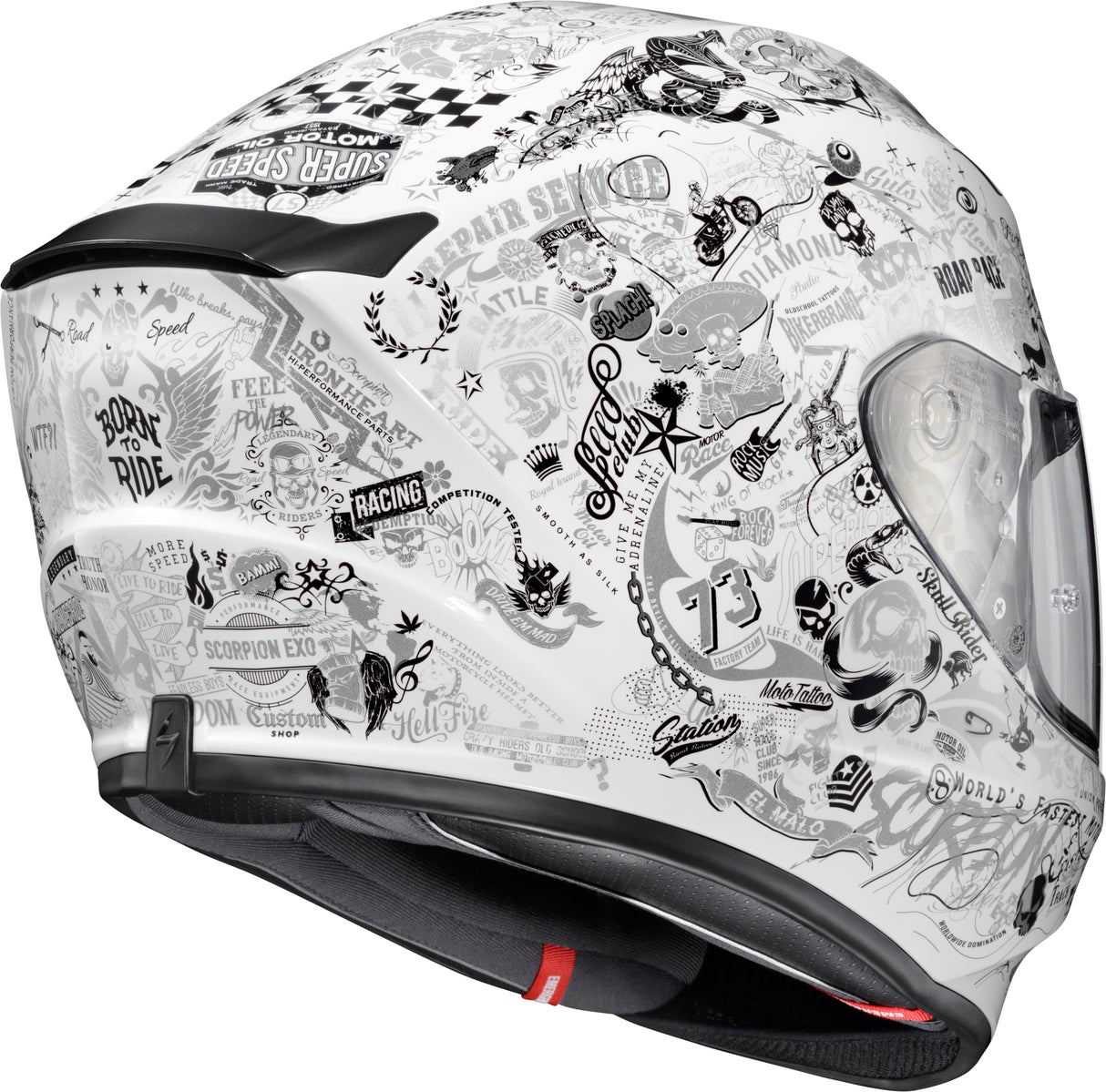 Exo R330 Full Face Helmet Shake 2 White 2x