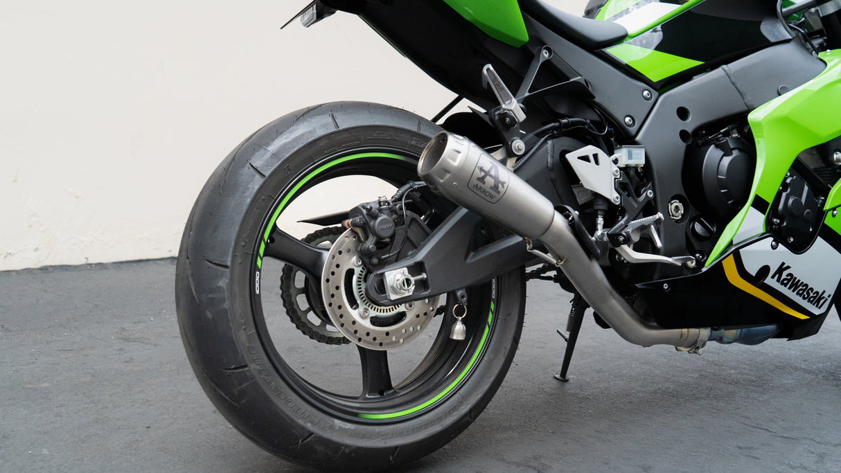 Arrow Titanium Pro Race Titanium Half Exhaust System – Kawasaki Ninja ZX-10R / RR (2021–2025+)