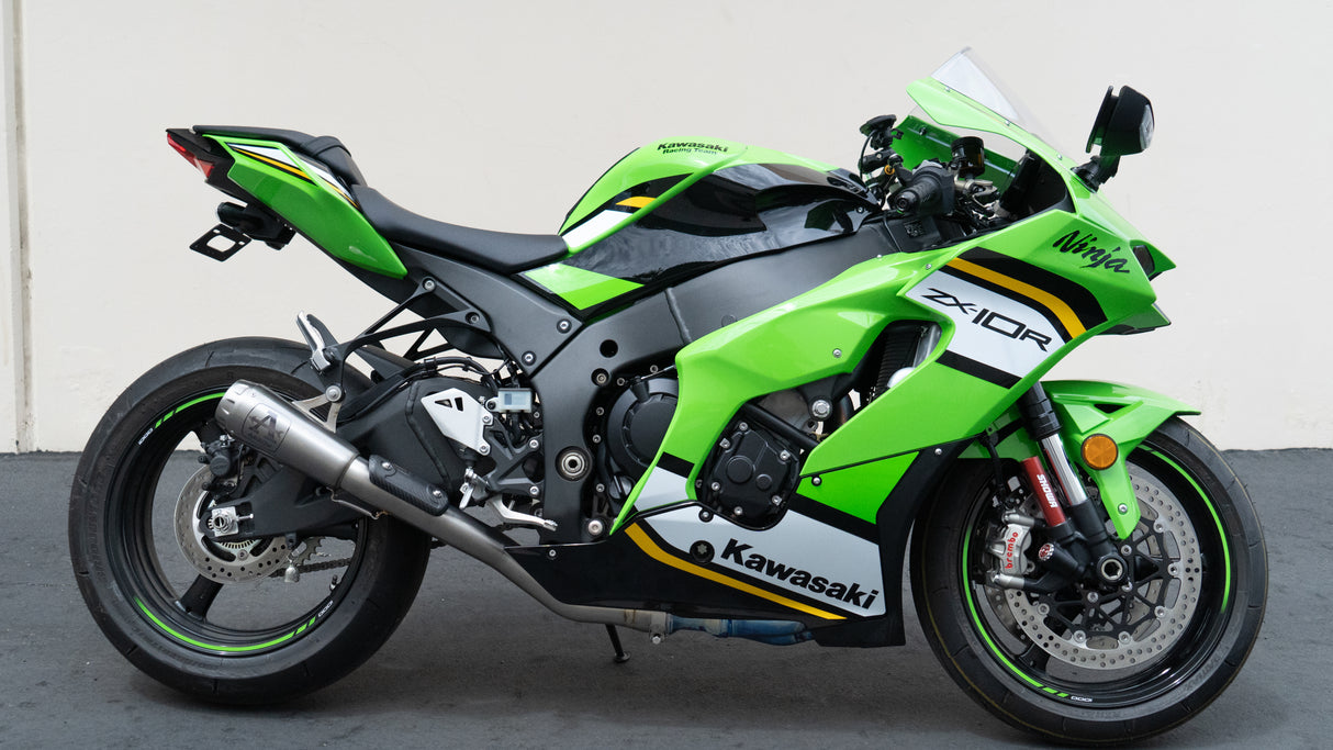 Arrow Titanium Pro Race Titanium Half Exhaust System – Kawasaki Ninja ZX-10R / RR (2021–2025+)