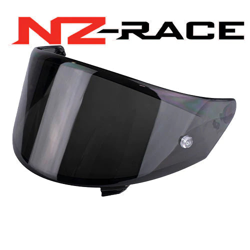 Front Quarter View of Dark Smoke NZ-Race Visor