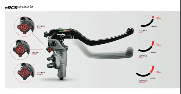 Brembo 19RCS Corsa Corta Brake Master Cylinder