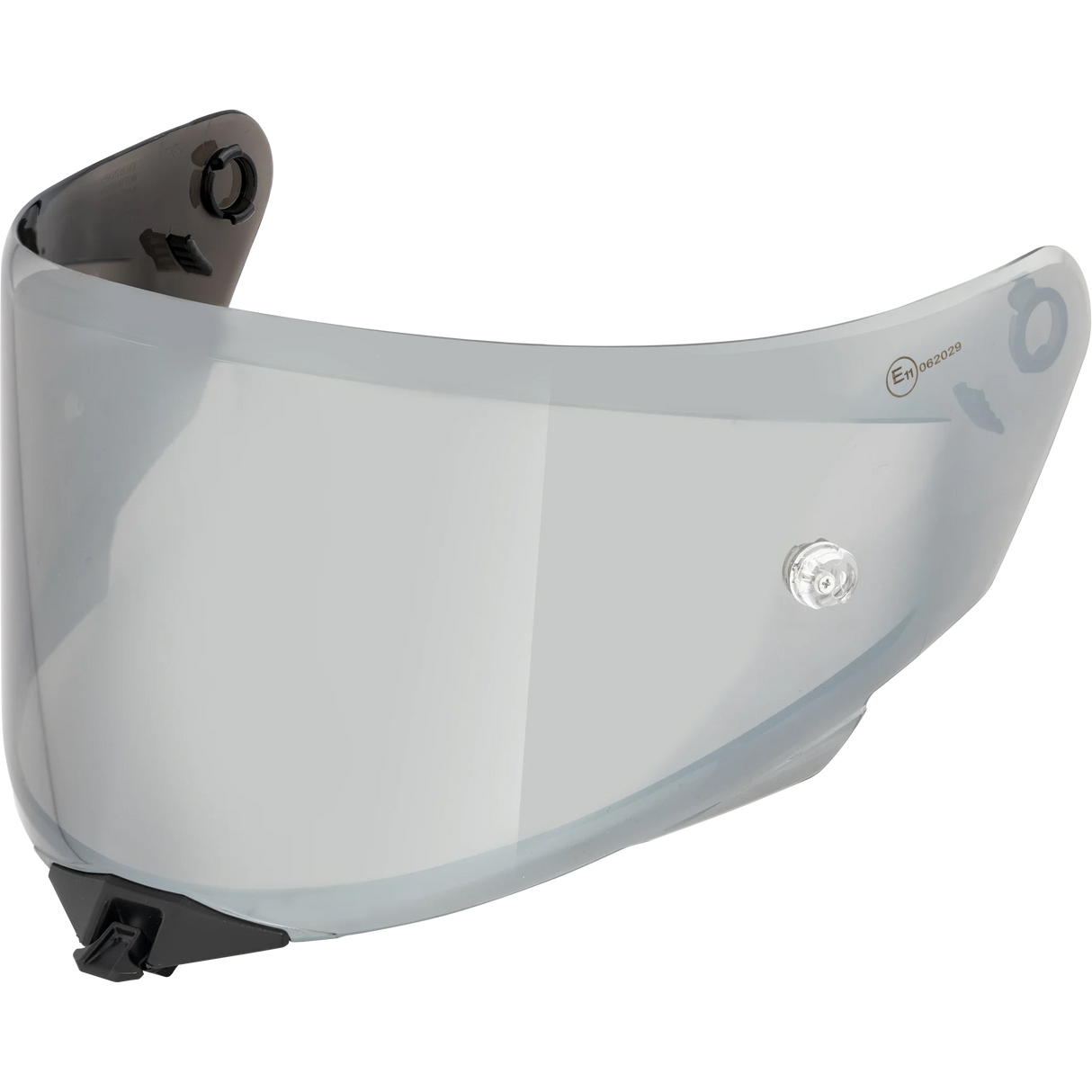 Front Quarter View of TT-REVO Black Chrome Visor