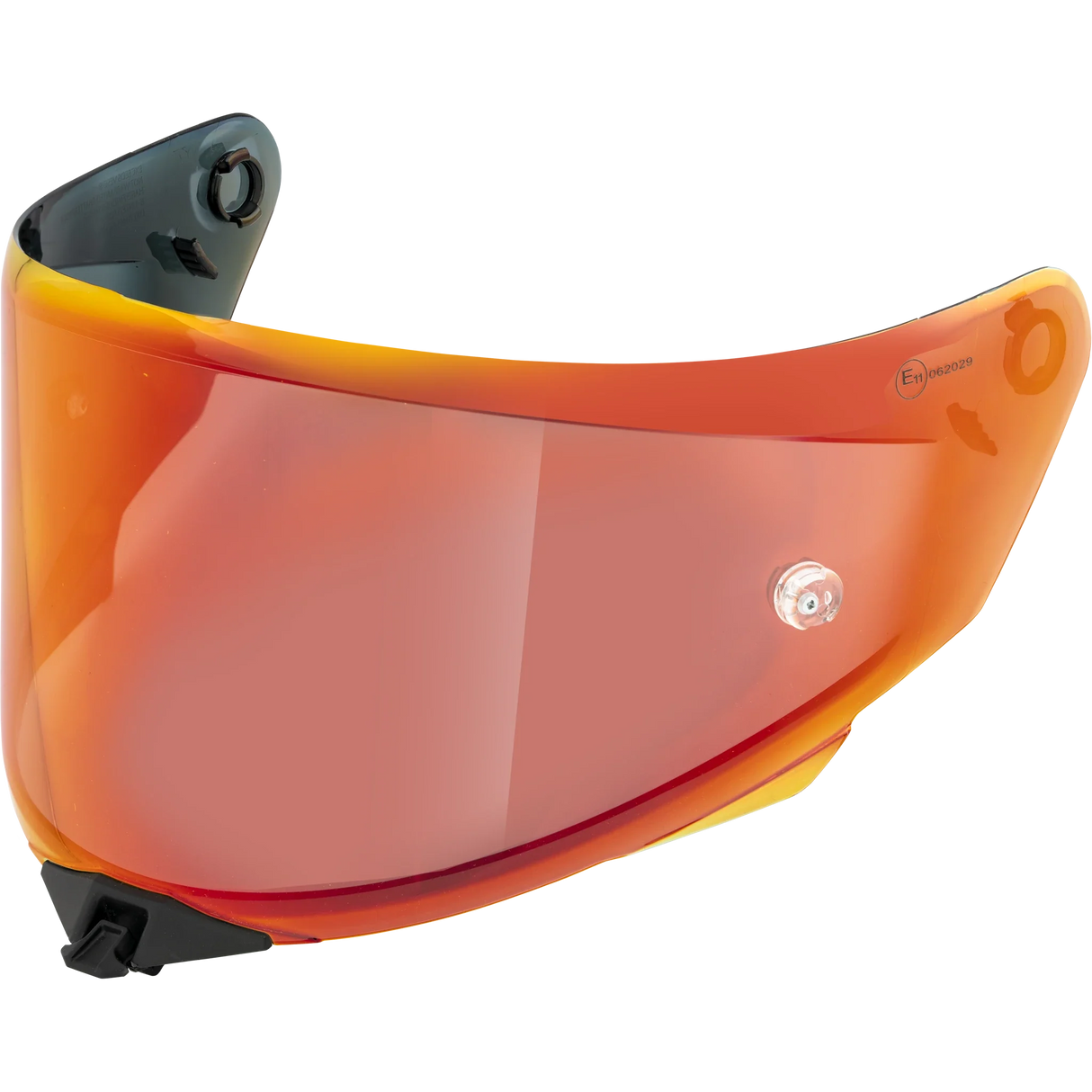 Front Quarter View of TT-REVO Iridium Red Visor