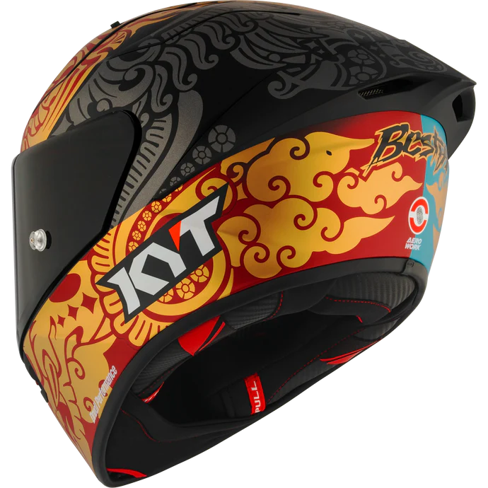 KYT KX-1 Race GP Helmet – Bastianini 2023 Race Replica – Indonesia Edition