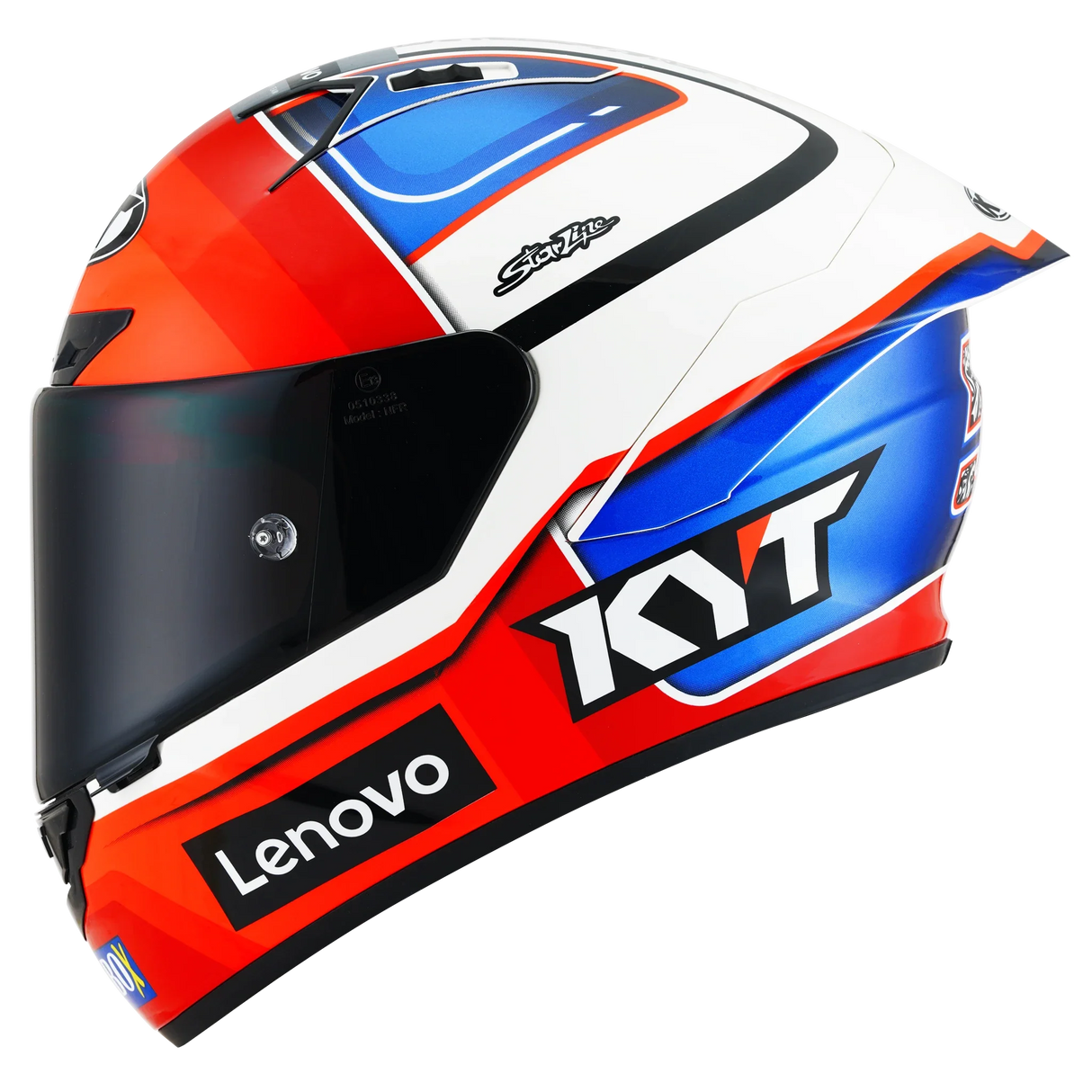 Left Side view of KYT NZ-Race Pirro Replica Motorcycle Helmet