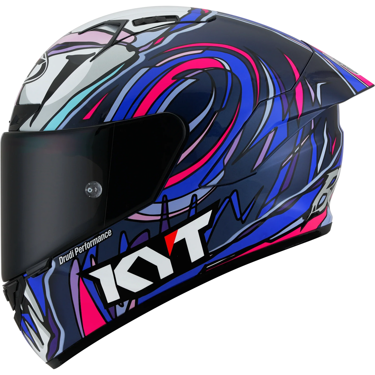 Left Side view of KYT NZ-Race Bastianini Replica Motorcycle Helmet