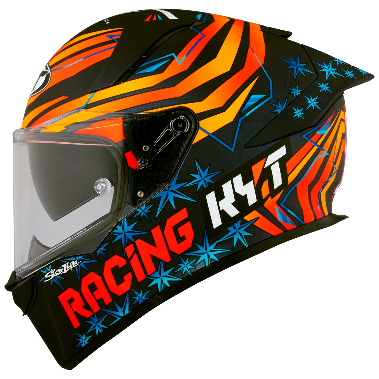 Left Side View of KYT R2R Fernandez 2022 Replica Motorcycle Helmet