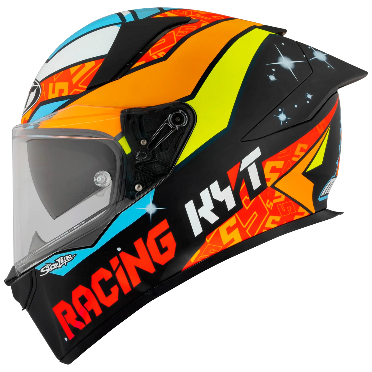 Left Side View of KYT R2R Masia 2022 Replica Motorcycle Helmet