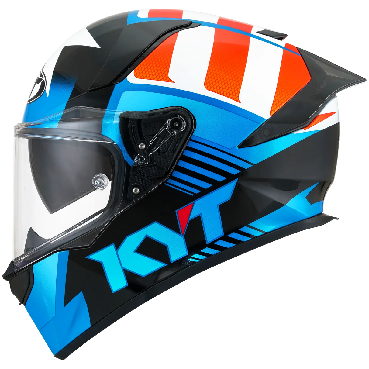 Left Side View of KYT R2R Straight Motorcycle Helmet