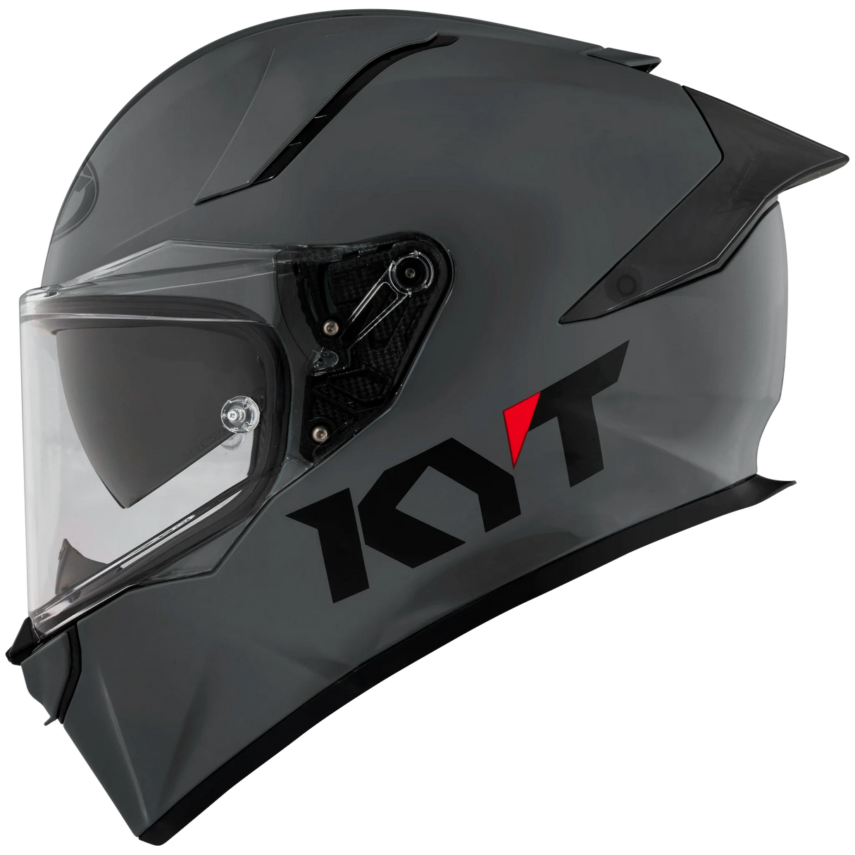 Left Side View of KYT R2R GRL Grey Motorcycle Helmet