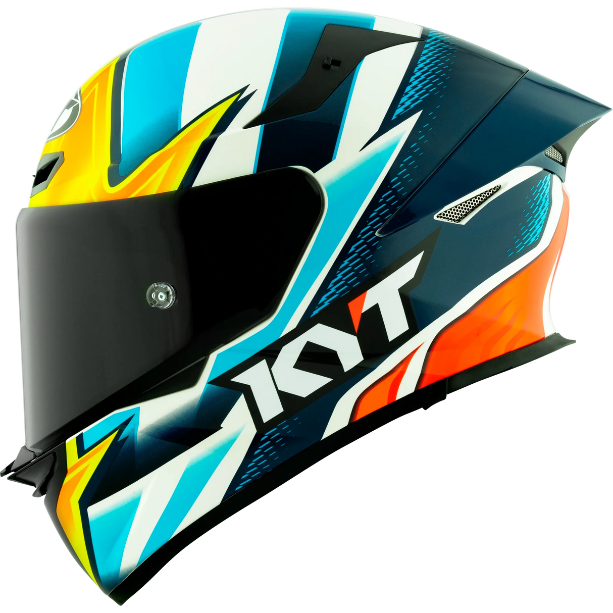 Left Side View of KYT TT-REVO Tati Replica Motorcycle Helmet