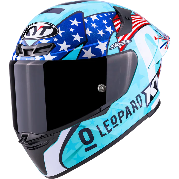KYT TT Revo Helmet – Leopard Americas Special Edition