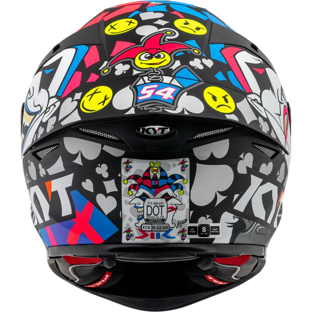 KYT TT Revo Helmet - Riccardo Rossi 2022 Replica