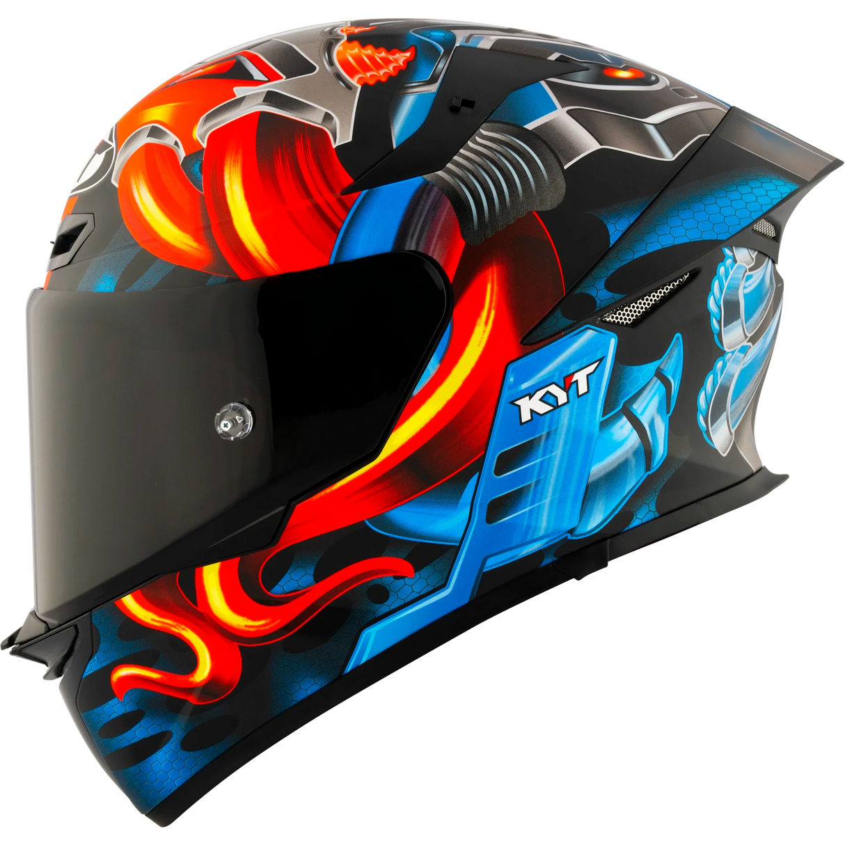 Left Side View of Front Left View of KYT TT-REVO Magnet Motorcycle Helmet