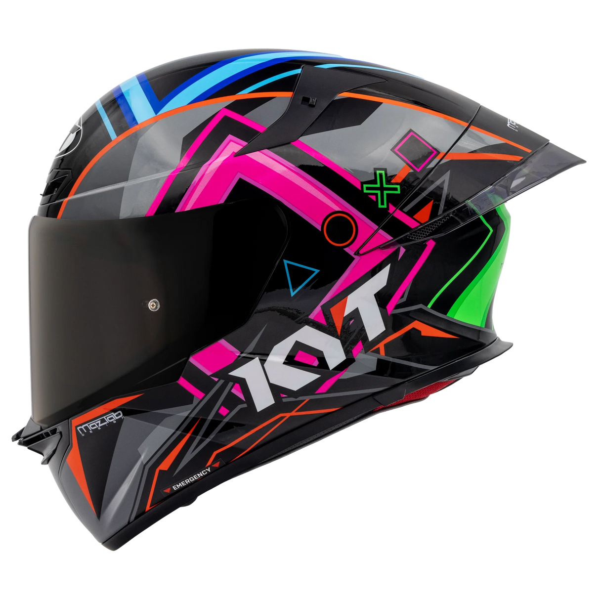 Left Side View of KYT TT-REVO Ratthapark Play Motorcycle Helmet