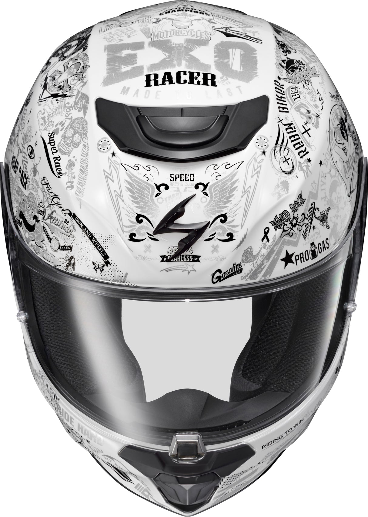 Exo R330 Full Face Helmet Shake 2 White 2x