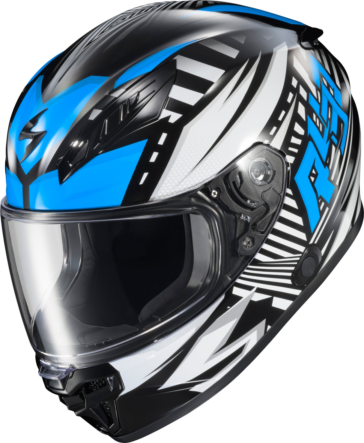 Exo R430 Full Face Helmet Head Trip Light Blue 2x