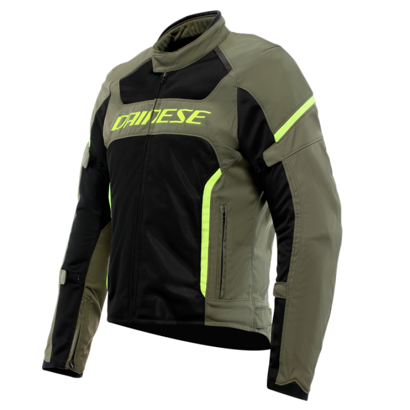 Dainese Air Frame 3 Tex Jacket Army Green/Black/Fluorescent Yellow Size - 48