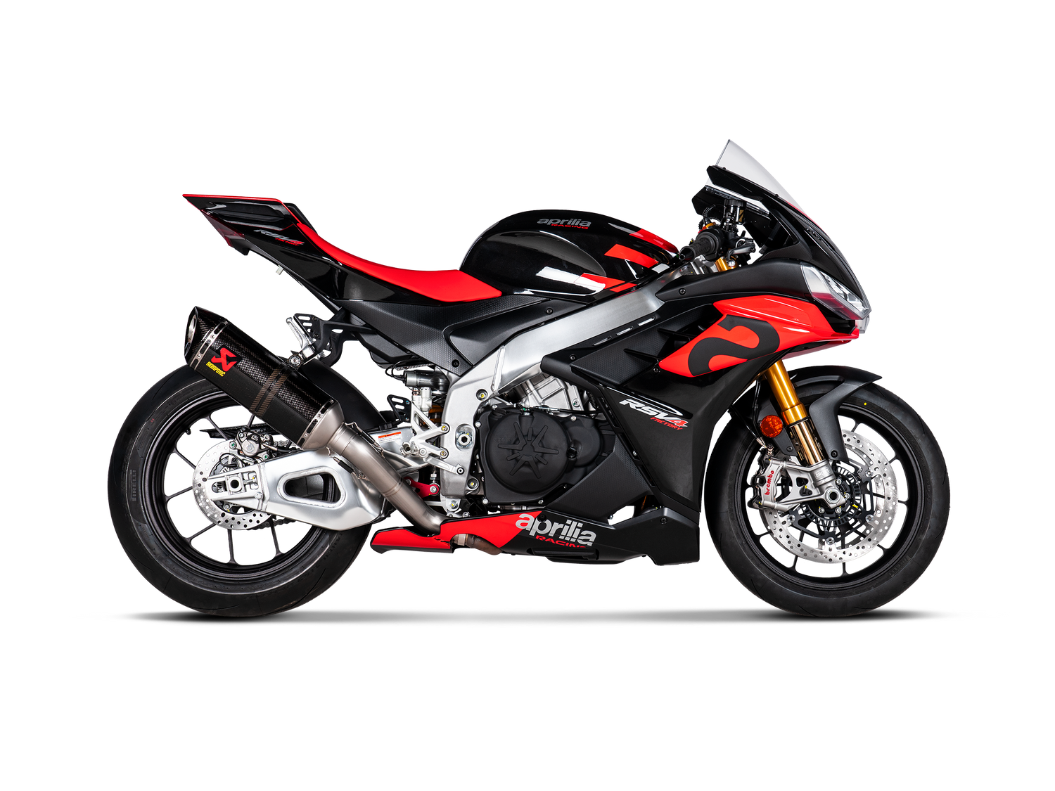 Akrapovic Carbon Fiber Slip-On Exhaust – Aprilia RSV4 / Tuono V4 (2021–2024)