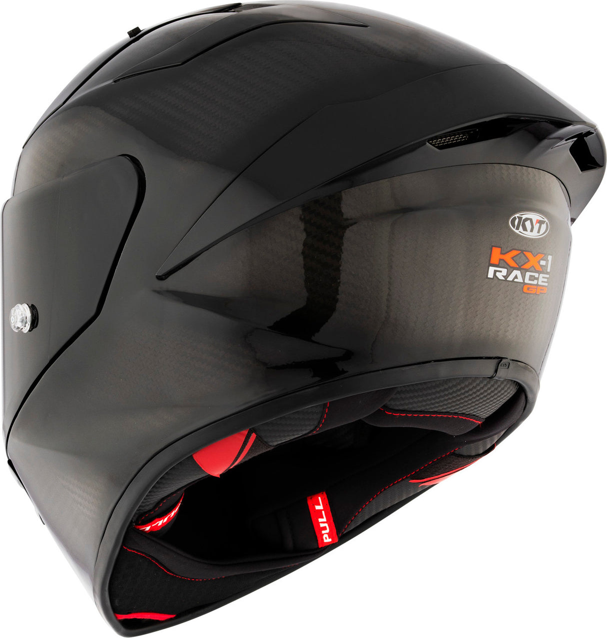 KYT KX-1 Race GP Helmet - Glossy Carbon