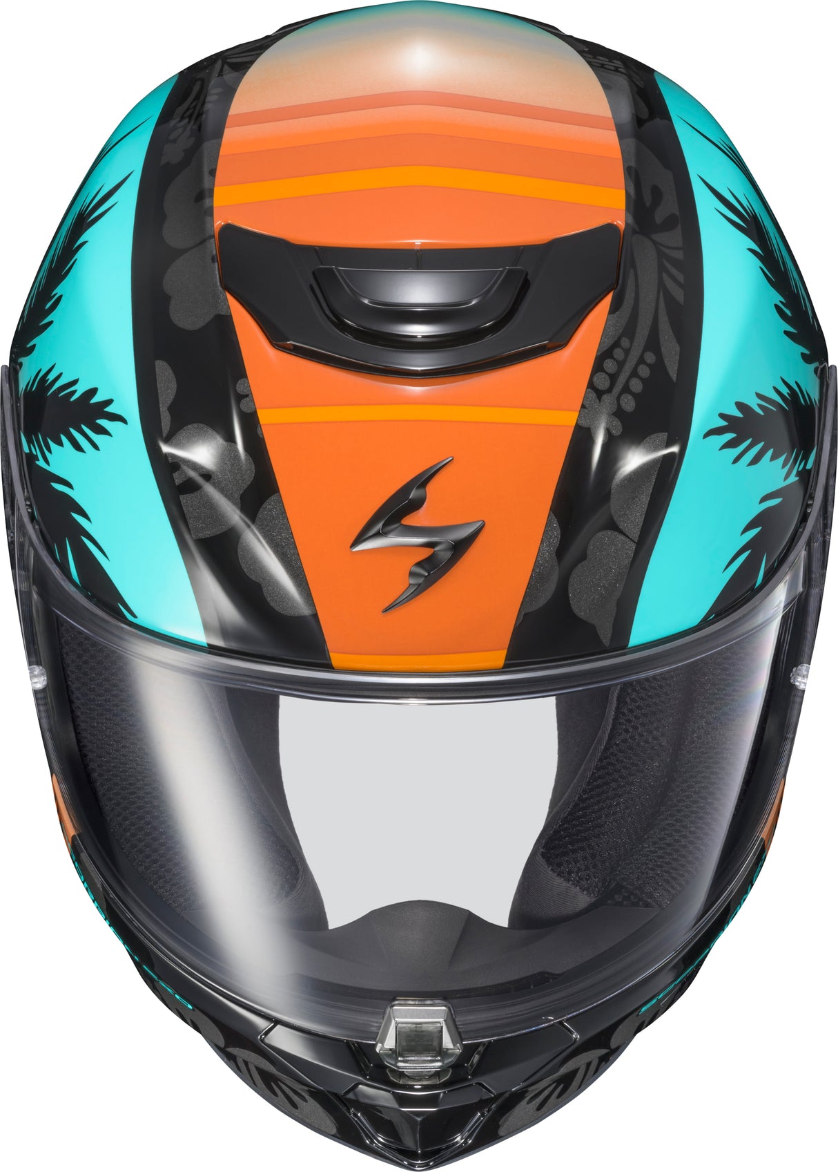 Exo R330 Full Face Helmet Tubbs Light Blue/Orange 2x