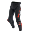 Dainese Super Speed Perforated Leather Pants Black/White/Red-Fluorescent Size - 44
