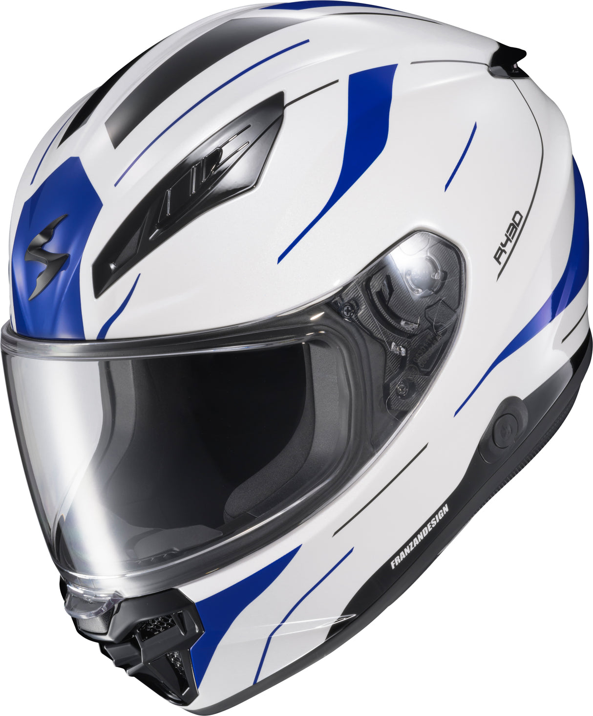 Exo R430 Full Face Helmet Cutlass White/Blue 2x