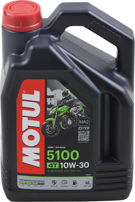 MOTUL 5100 4T Synthetic Blend Oil - 10W-30 - 4L 104063