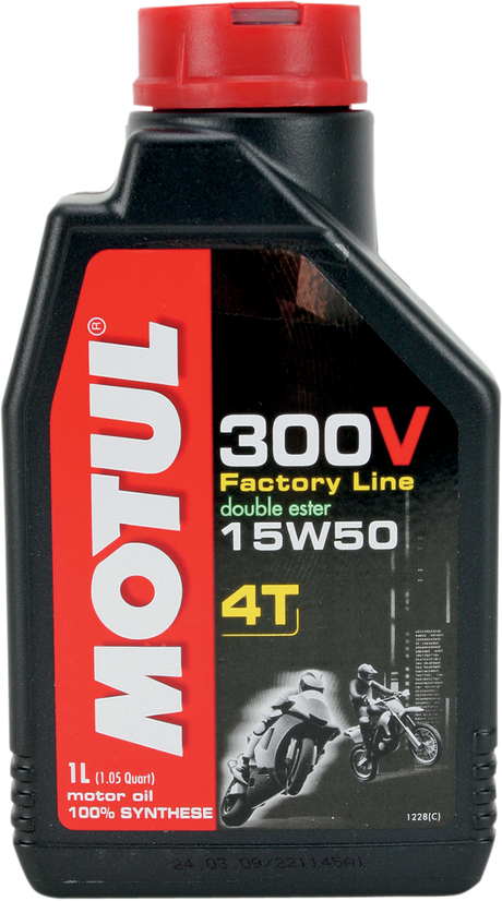 MOTUL 300V Synthetic Ester Oil - 15W-50 - 1L 104125