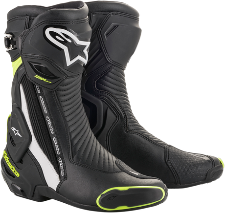 ALPINESTARS SMX Plus Boots - Black/White/Yellow Fluorescent - US 6.5 / EU 40 2221019-125-40