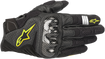 ALPINESTARS SMX-1 Air V2 Gloves - Black/Fluo Yellow - Small 3570518-155-S