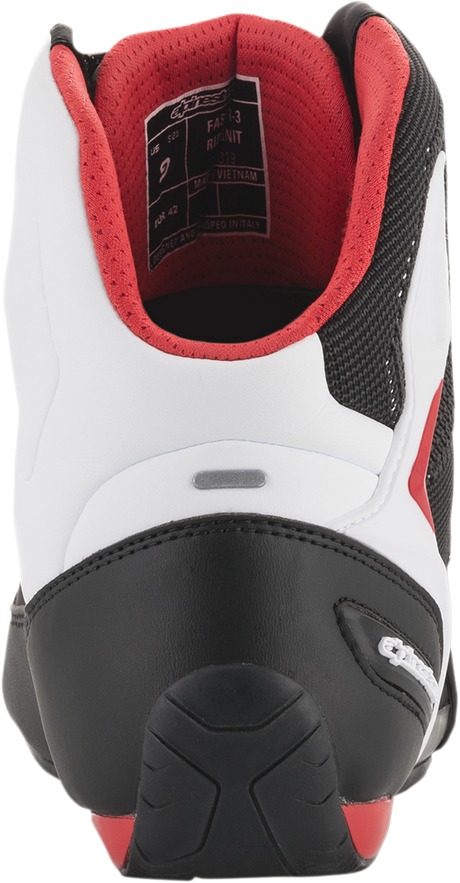 ALPINESTARS Faster-3 Rideknit? Shoes - Black/White/Red - US 10 / EU 43 2510319123-10