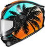 Exo R330 Full Face Helmet Tubbs Light Blue/Orange 2x
