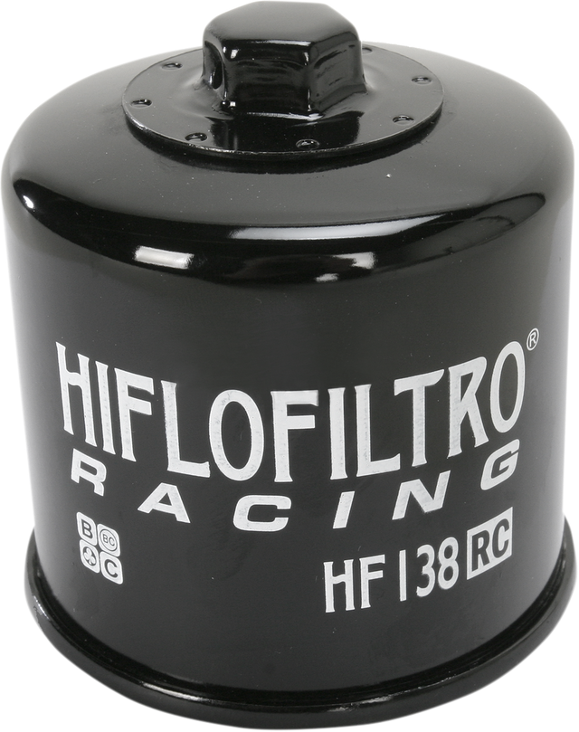 HIFLOFILTRO Racing Oil Filter - Black HF138RC