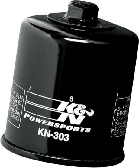 K & N Performance Oil Filter - Bimota/Honda/Kawasaki/Polaris/Yamaha KN-303