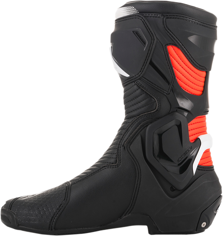 ALPINESTARS SMX Plus Boots - Black/White/Red Fluorescent - US 6.5 / EU 40 2221019-1231-40
