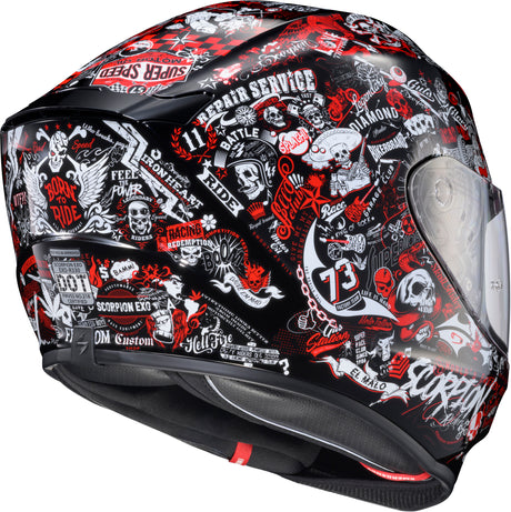 Exo R330 Full Face Helmet Shake 2 Red 2x