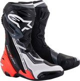 ALPINESTARS Supertech R Vented Boots - Black/Red/White/Gray - US 6 / EU 39 2220121-1329-39