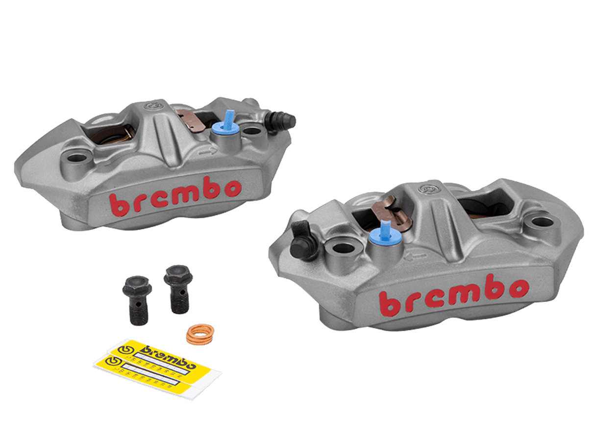 Brembo M4 Monobloc Front Caliper Set – 100mm Radial Mount (Titanium)